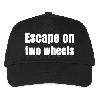 Escape on two wheels - Kids’ Baseball Cap - black - Front