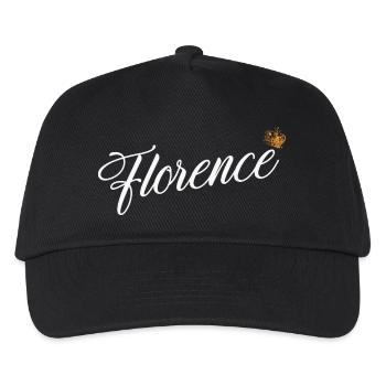 Florenz Name für Frauen Kinder Kleinkinder - Florenz - Kinder Basecap - Schwarz - Vorne