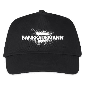 Job Bankkaufmann - Kinder Basecap - Schwarz - Vorne