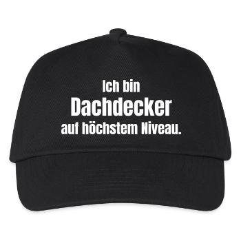 Dachdecker - Kinder Basecap - Schwarz - Vorne