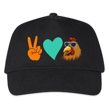 Chickens Hen - Kids’ Baseball Cap - black - Front