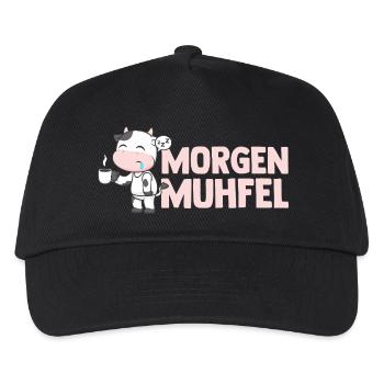 cow farmer farmer morning mill - Kids’ Baseball Cap - black - Front