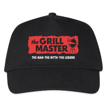 The Grillmaster BBQ Grilling Cult Saying - Kids’ Baseball Cap - black - Front