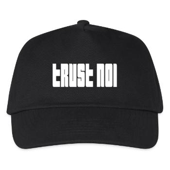 Trust No1 – Dark Statement Quote - Kids’ Baseball Cap - black - Front