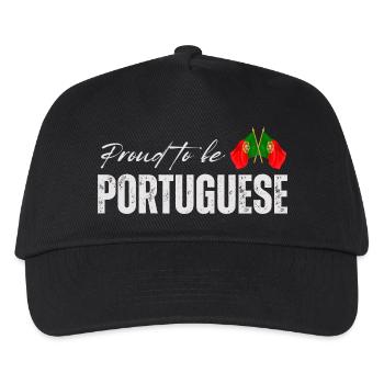 Portuguese proud, I love Portugal - Kids’ Baseball Cap - black - Front