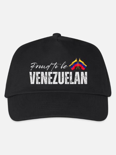 Stolzer Venezolaner, ich liebe Venezuela - Kinder Basecap - Schwarz