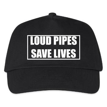 LOUD PIPES SAVE LIVES - Kids’ Baseball Cap - black - Front