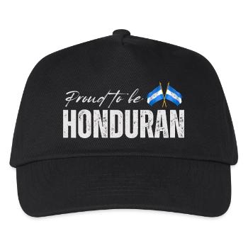 Honduranischer Stolz, ich liebe Honduras - Kinder Basecap - Schwarz - Vorne