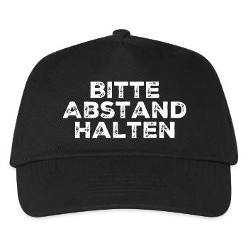 Please keep your distance - Kids’ Baseball Cap - black - Front