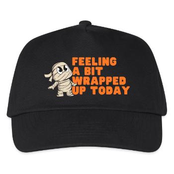 Wrapped Up Today T-shirt graphique momie - Casquette de baseball Enfant - noir - Devant