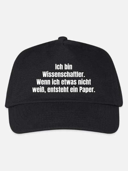 Wissenschaftler Paperwitz - Kinder Basecap - Schwarz