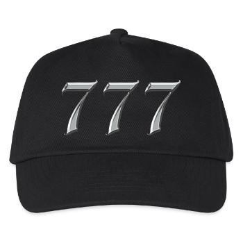 Angel Number 777 Luck - Kids’ Baseball Cap - black - Front