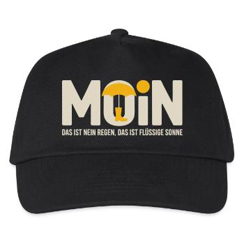 Moonshade Liquid Sun Motif - Kids’ Baseball Cap - black - Front