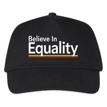 Believe In Equality Statement Gleichberechtigung - Kinder Basecap - Schwarz - Vorne