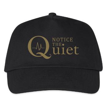 Remarquez la pleine conscience et le silence silencieux - Casquette de baseball Enfant - noir - Devant