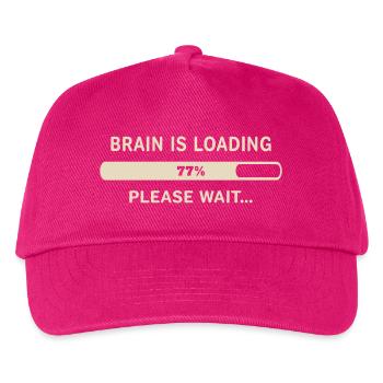 Gehirn wird geladen – Bitte warten - Kinder Basecap - Fuchsia - Vorne