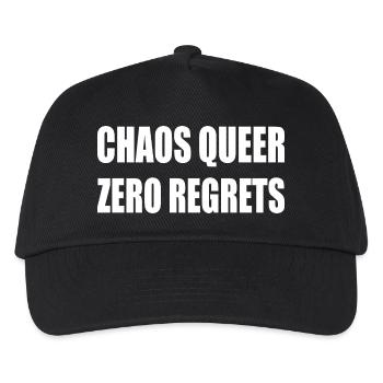 Chaos Queer Zero Regrets - Kids’ Baseball Cap - black - Front