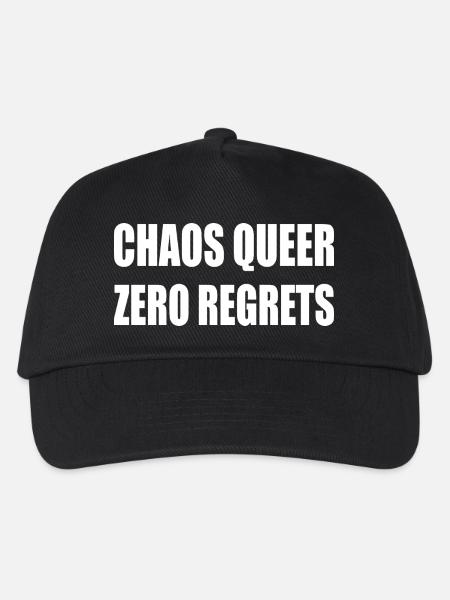 Chaos Queer Zero Regrets - Kids’ Baseball Cap - black