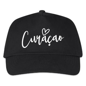 Curacao Heart Women's Love Curacao - Kinder Basecap - Schwarz - Vorne