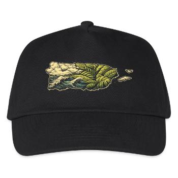 Puerto Rico Boricua - Kinder Basecap - Schwarz - Vorne