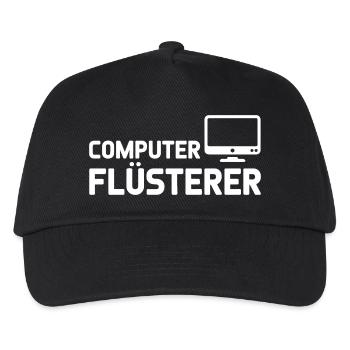 Pixel Computer Nebula Pattern - Kids’ Baseball Cap - black - Front