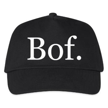 Bof. Humour minimaliste français - clair - Casquette de baseball Enfant - noir - Devant