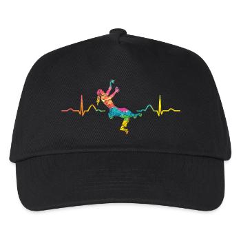 Battement de cœur de Boulderer Bloc Bloc - Casquette de baseball Enfant - noir - Devant