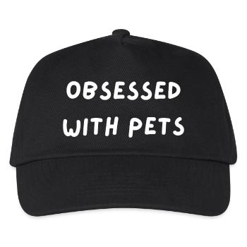 Obsessed with pets - Kids’ Baseball Cap - black - Front