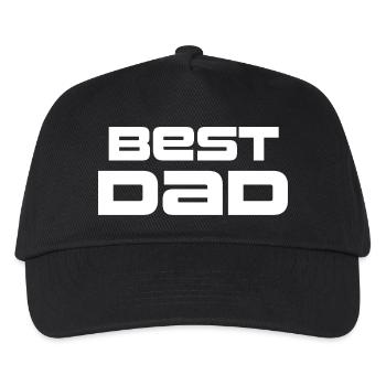 Bester Vater, bester weißer Vater - Kinder Basecap - Schwarz - Vorne