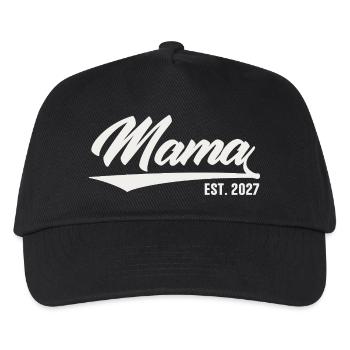 Mama 2027 Vintage Mama est 2027 - Kinder Basecap - Schwarz - Vorne
