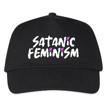 Satanic Feminism – Dark Statement Feminismus - Kinder Basecap - Schwarz - Vorne