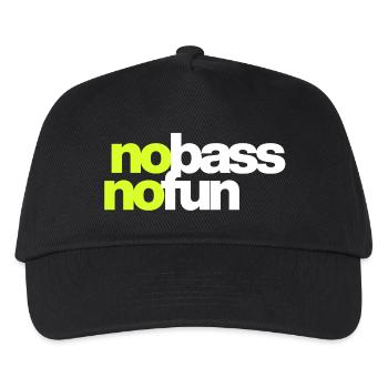 Kein Bass Kein Spaß - Kinder Basecap - Schwarz - Vorne