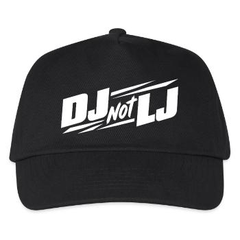 Veranstaltungstechnik DJ not LJ - Kinder Basecap - Schwarz - Vorne