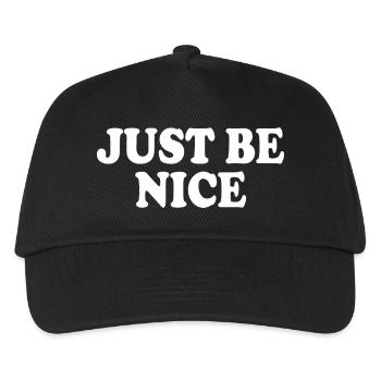 Just be nice - Casquette de baseball Enfant - noir - Devant