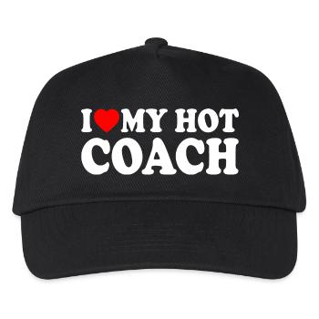I love my hot coach - Kinder Basecap - Schwarz - Vorne