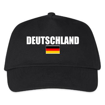 Deutschland - Kinder Basecap - Schwarz - Vorne