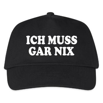 Je n’ai rien à faire - Casquette de baseball Enfant - noir - Devant