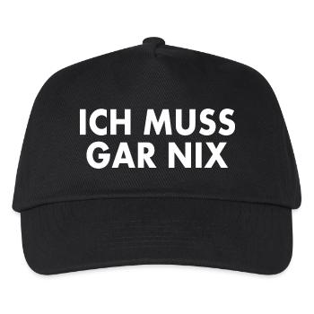 Je n’ai rien à faire - Casquette de baseball Enfant - noir - Devant