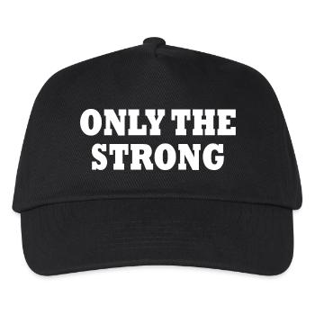only the strong - Casquette de baseball Enfant - noir - Devant