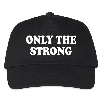 only the strong - Casquette de baseball Enfant - noir - Devant