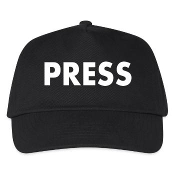 Press - Casquette de baseball Enfant - noir - Devant
