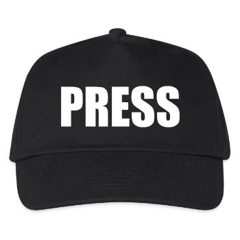 Press - Casquette de baseball Enfant - noir - Devant