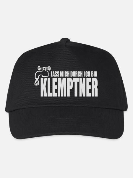 Lass mich durch, ich bin Klemptner - Kinder Basecap - Schwarz