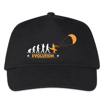 Kitesurf - evolution - Casquette de baseball Enfant - noir - Devant