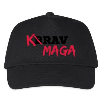 Krav Maga - Kinder Basecap - Schwarz - Vorne