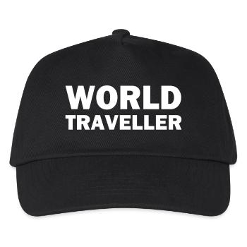 World Traveller - Kids’ Baseball Cap - black - Front