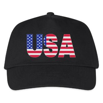 USA - Kinder Basecap - Schwarz - Vorne