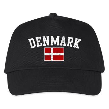 Typographie du drapeau arche du Danemark - Casquette de baseball Enfant - noir - Devant