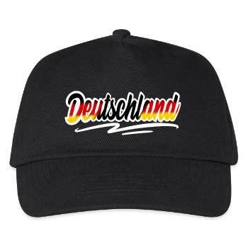 Deutschland - Kinder Basecap - Schwarz - Vorne