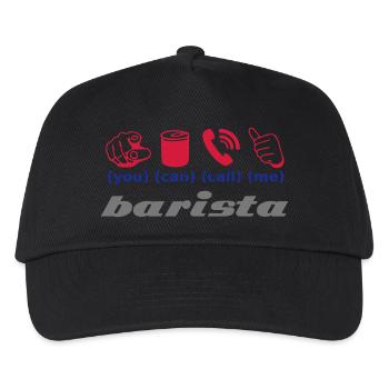 you can call me barista - Kinder Basecap - Schwarz - Vorne